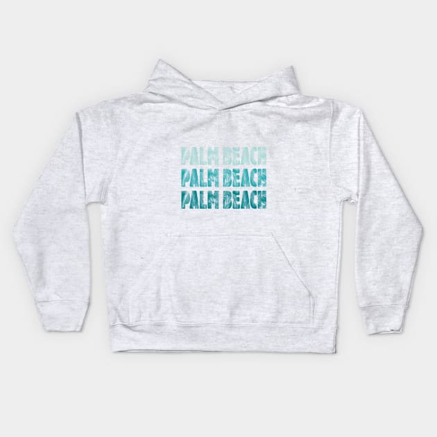 Palm Beach, Florida Kids Hoodie by RomArte